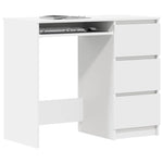 Skrivebord Hvit 90X45X76 Cm Konstruert Tre