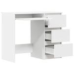 Skrivebord Hvit 90X45X76 Cm Konstruert Tre