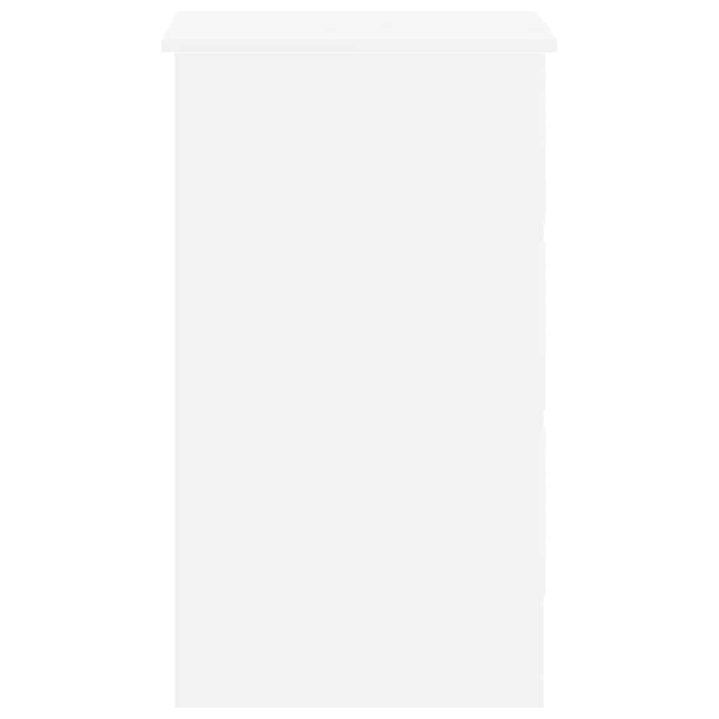 Skrivebord Hvit 90X45X76 Cm Konstruert Tre