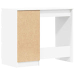 Skrivebord Hvit 90X45X76 Cm Konstruert Tre