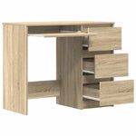 Skrivebord Sonoma Eik 90X45X76 Cm Konstruert Tre