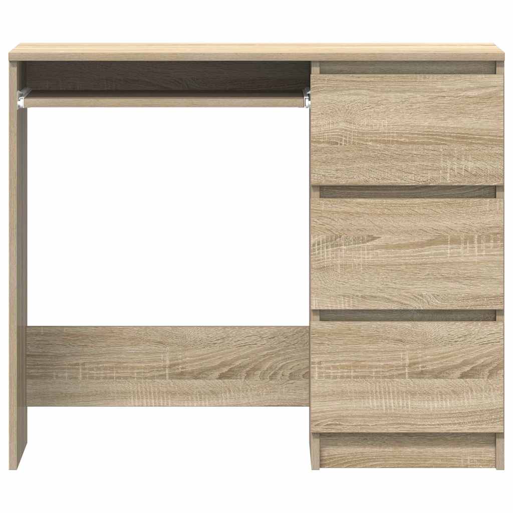 Skrivebord Sonoma Eik 90X45X76 Cm Konstruert Tre