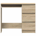 Skrivebord Sonoma Eik 90X45X76 Cm Konstruert Tre