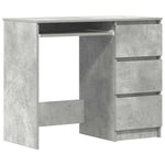 Skrivebord Betonggrå 90X45X76 Cm Konstruert Tre