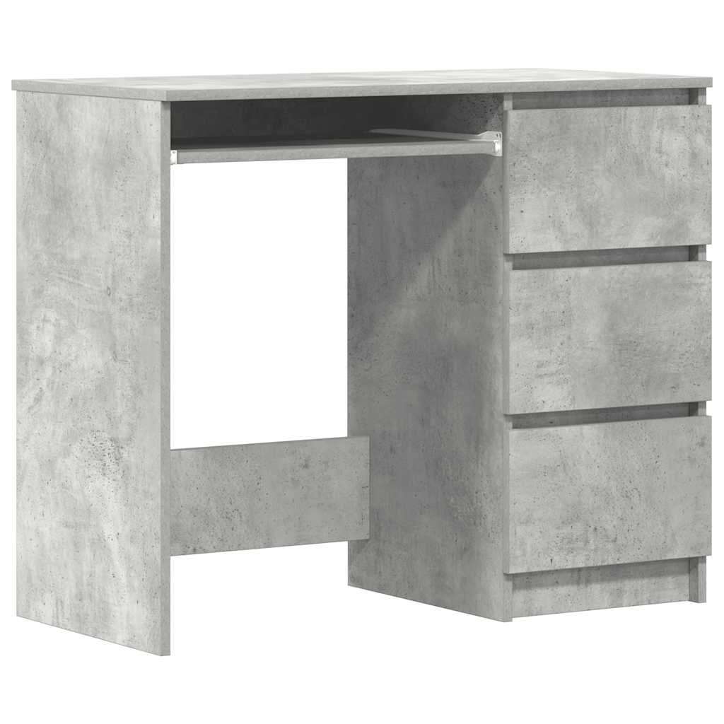 Skrivebord Betonggrå 90X45X76 Cm Konstruert Tre