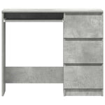 Skrivebord Betonggrå 90X45X76 Cm Konstruert Tre