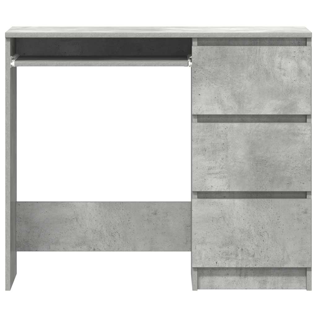 Skrivebord Betonggrå 90X45X76 Cm Konstruert Tre