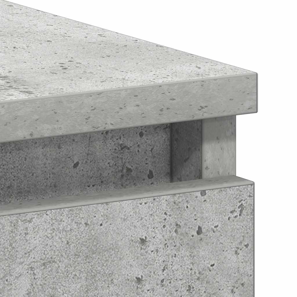 Skrivebord Betonggrå 90X45X76 Cm Konstruert Tre