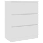 Skjenk Hvit 60X35X76 Cm Konstruert Tre