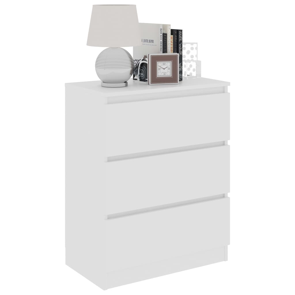 Skjenk Hvit 60X35X76 Cm Konstruert Tre