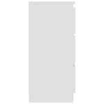 Skjenk Hvit 60X35X76 Cm Konstruert Tre