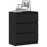 Skjenk Svart 60X35X76 Cm Konstruert Tre
