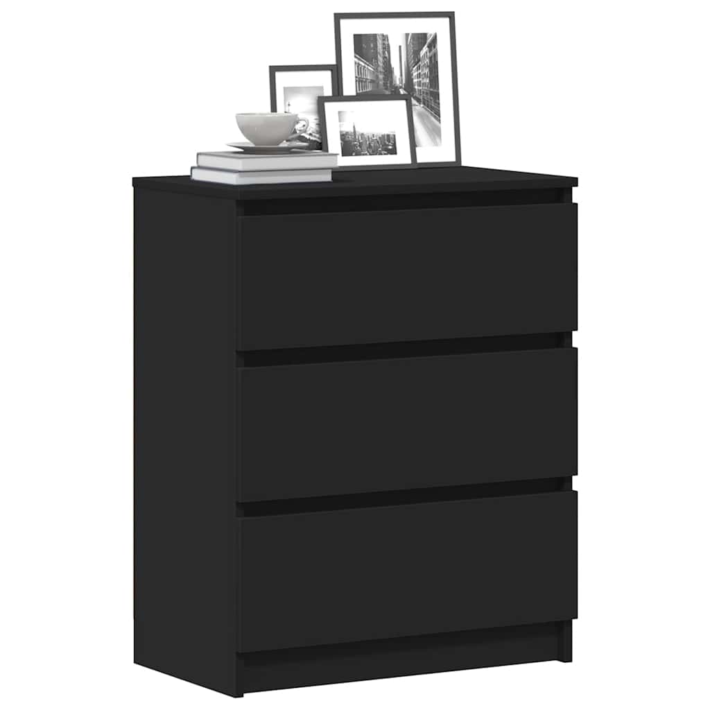 Skjenk Svart 60X35X76 Cm Konstruert Tre