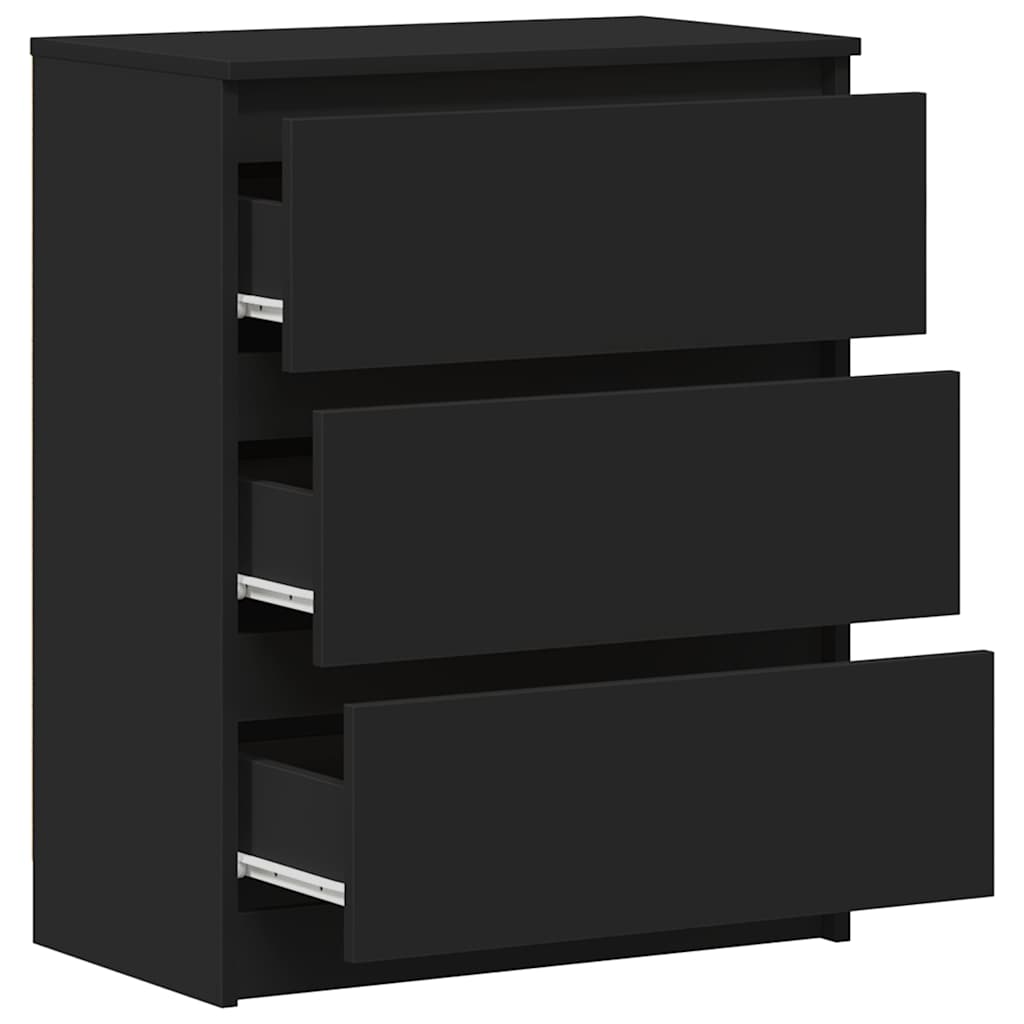 Skjenk Svart 60X35X76 Cm Konstruert Tre