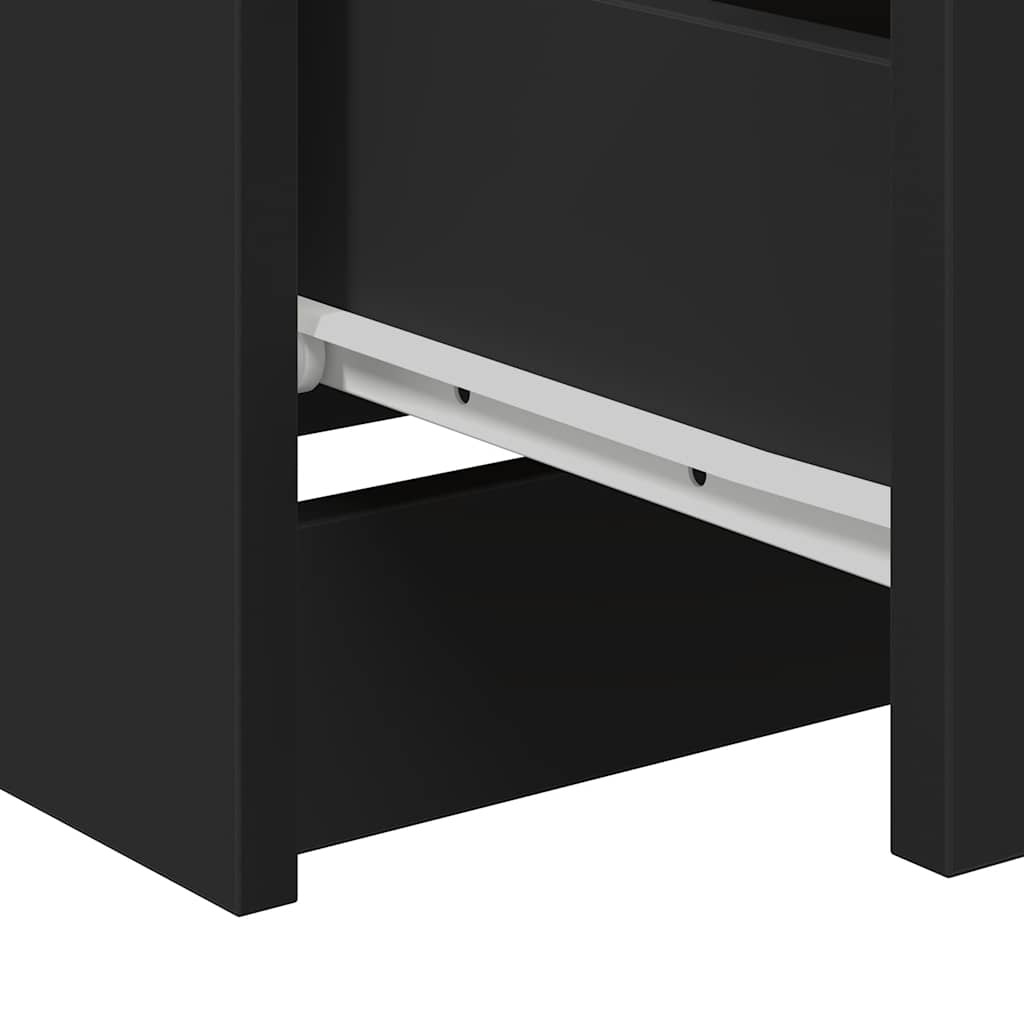 Skjenk Svart 60X35X76 Cm Konstruert Tre