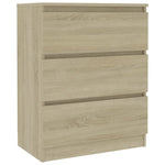 Skjenk Sonoma Eik 60X35X76 Cm Konstruert Tre
