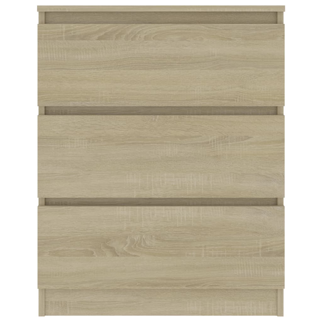 Skjenk Sonoma Eik 60X35X76 Cm Konstruert Tre