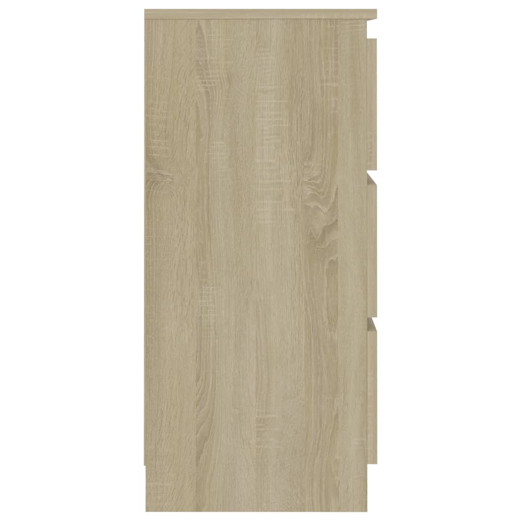 Skjenk Sonoma Eik 60X35X76 Cm Konstruert Tre