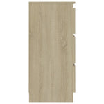 Skjenk Sonoma Eik 60X35X76 Cm Konstruert Tre
