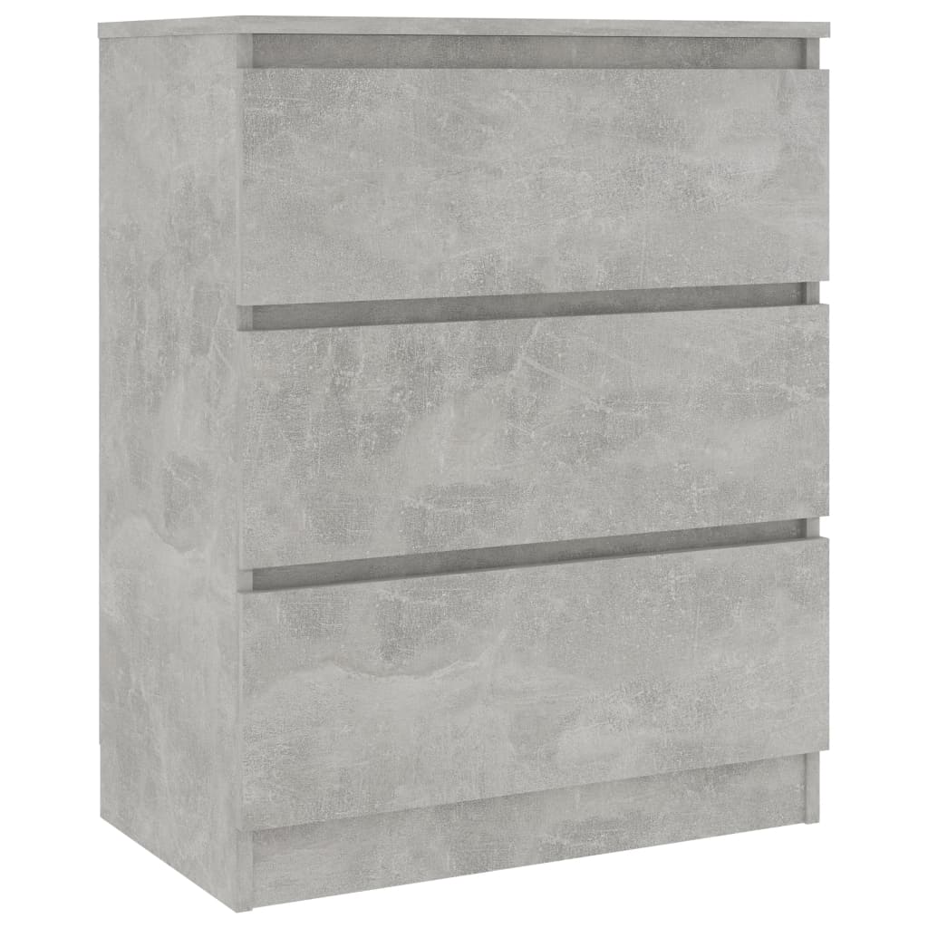 Skjenk Betonggrå 60X35X76 Cm Konstruert Tre