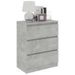 Skjenk Betonggrå 60X35X76 Cm Konstruert Tre