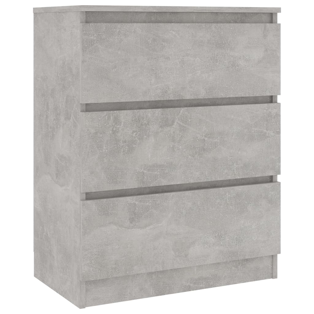 Skjenk Betonggrå 60X35X76 Cm Konstruert Tre