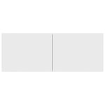 Tv-Benk Hvit 80X30X30 Cm Konstruert Tre
