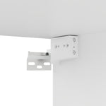 Tv-Benk Hvit 80X30X30 Cm Konstruert Tre