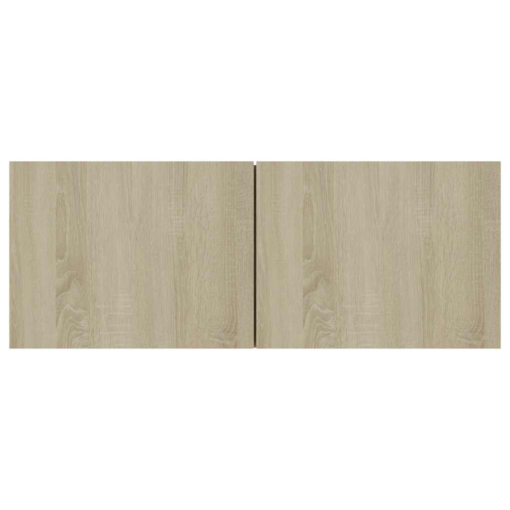 Tv-Benk Sonoma Eik 80X30X30 Cm Konstruert Tre
