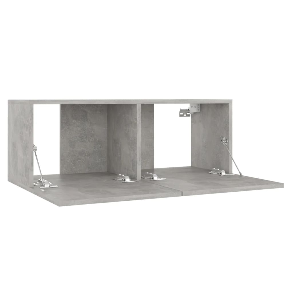 Tv-Benk Betonggrå 80X30X30 Cm Konstruert Tre