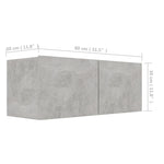 Tv-Benk Betonggrå 80X30X30 Cm Konstruert Tre