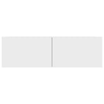 Tv-Benk Hvit 100X30X30 Cm Konstruert Tre