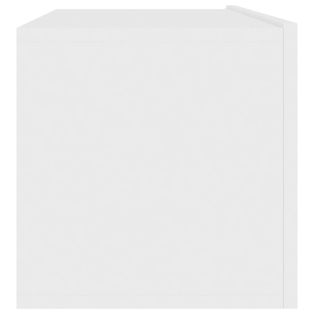 Tv-Benk Hvit 100X30X30 Cm Konstruert Tre