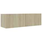 Tv-Benk Sonoma Eik 100X30X30 Cm Konstruert Tre