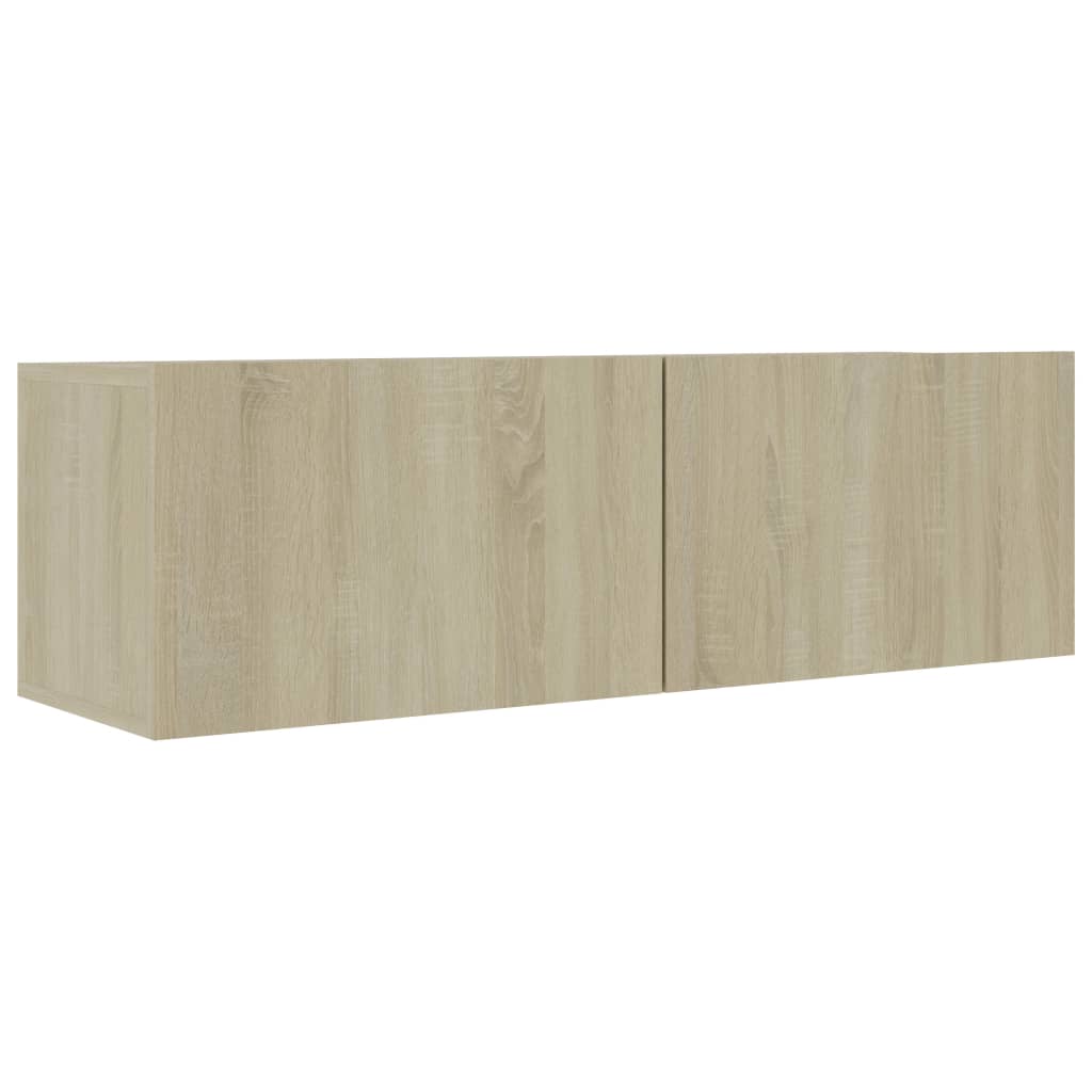 Tv-Benk Sonoma Eik 100X30X30 Cm Konstruert Tre