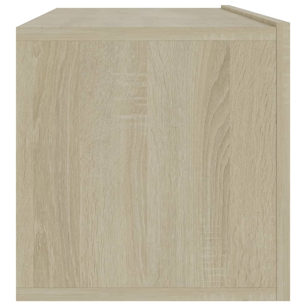 Tv-Benk Sonoma Eik 100X30X30 Cm Konstruert Tre