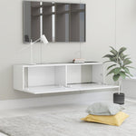 Tv-Benk Hvit 120X30X30 Cm Konstruert Tre