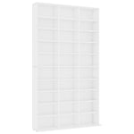 Cd-Hylle Hvit 102X16X177,5 Cm Konstruert Tre