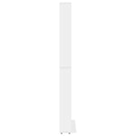 Cd-Hylle Hvit 102X16X177,5 Cm Konstruert Tre