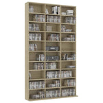 Cd-Hylle Sonoma Eik 102X16X177,5 Cm Konstruert Tre