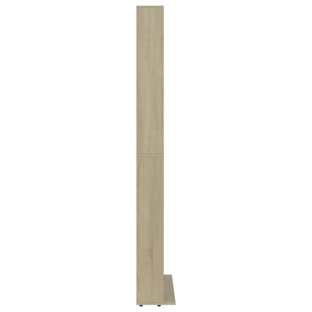 Cd-Hylle Sonoma Eik 102X16X177,5 Cm Konstruert Tre