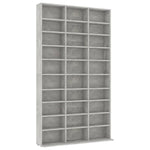 Cd-Hylle Betonggrå 102X16X177,5 Cm Konstruert Tre