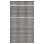 Cd-Hylle Betonggrå 102X16X177,5 Cm Konstruert Tre