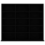 Cd-Hylle Svart 100X23X89,5 Cm Konstruert Tre