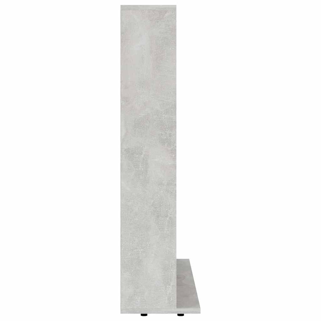 Cd-Hylle Betonggrå 100X23X89,5 Cm Konstruert Tre
