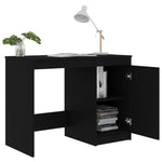 Skrivebord Svart 100X50X76 Cm Konstruert Tre