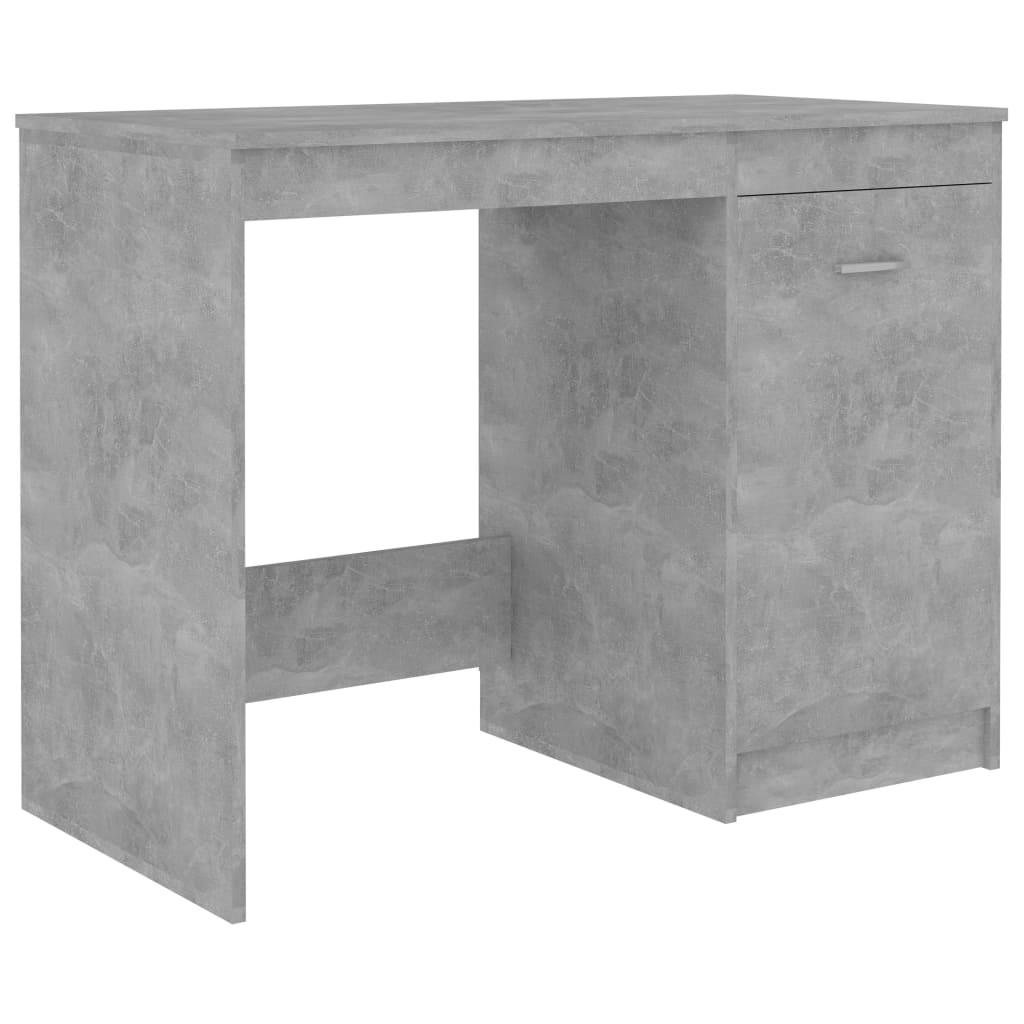 Skrivebord Betonggrå 100X50X76 Cm Konstruert Tre