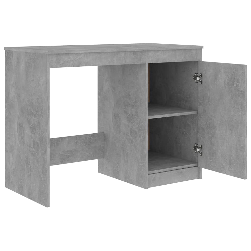 Skrivebord Betonggrå 100X50X76 Cm Konstruert Tre