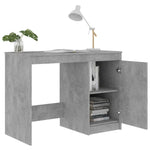 Skrivebord Betonggrå 100X50X76 Cm Konstruert Tre
