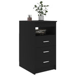 Kommode Svart 40X50X76 Cm Konstruert Tre